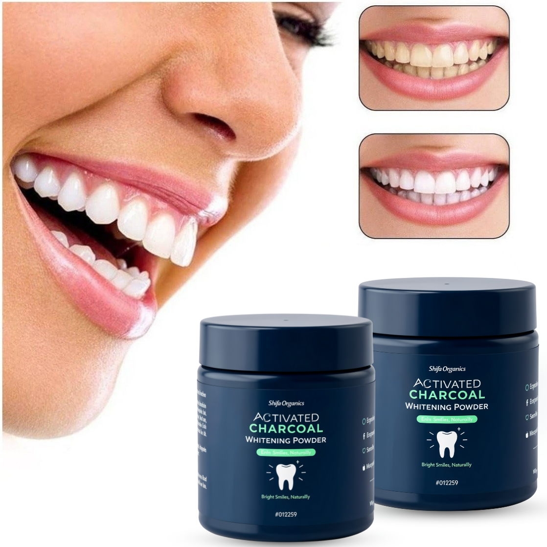 Activated Charcoal Teeth Whitening Powder